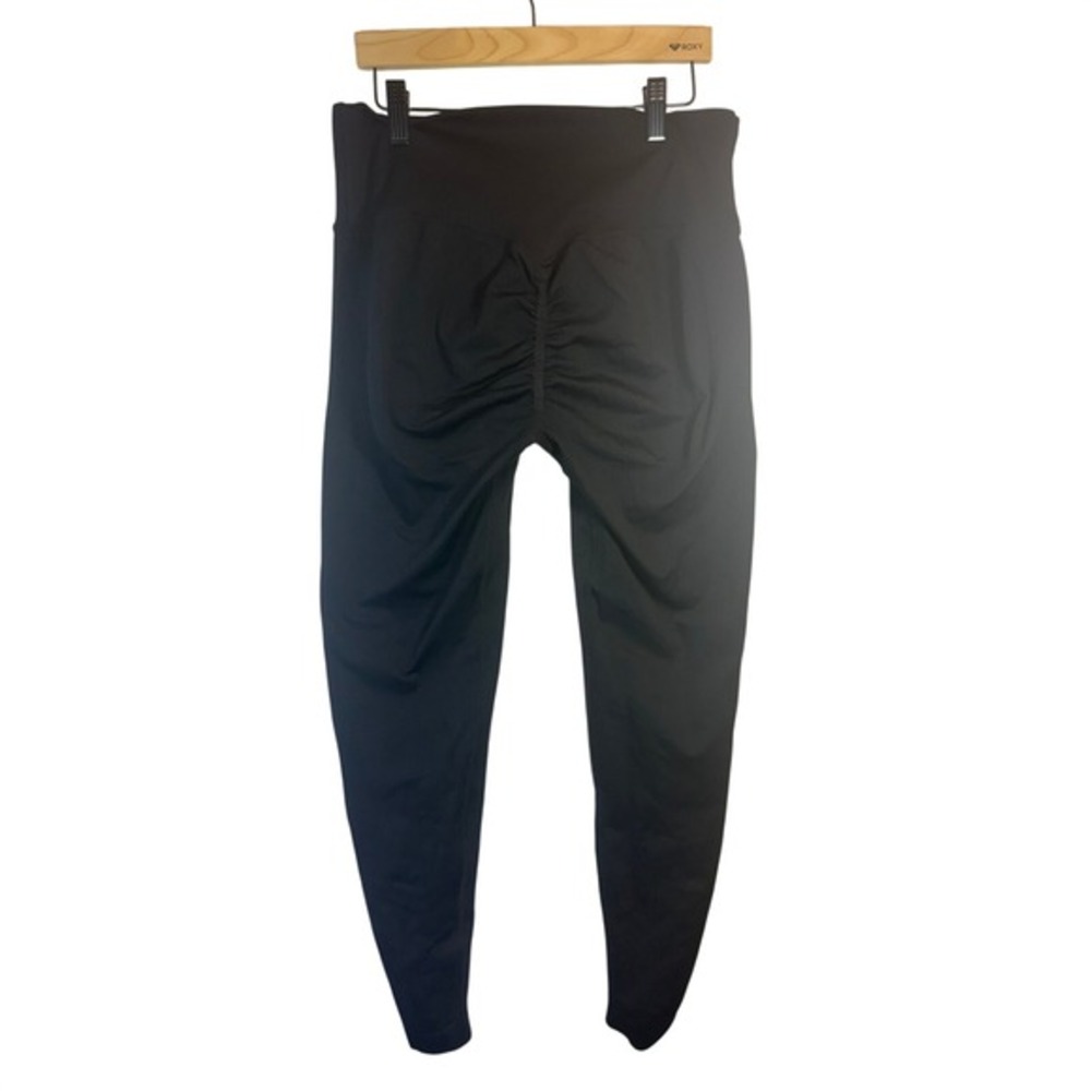 Black Ruched‎ Booty High Waisted Leggings Womens Athleisure Workout Fitness